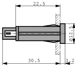1.69.525.221/1000, LED Indicator white 24...28 VDC, RAFI