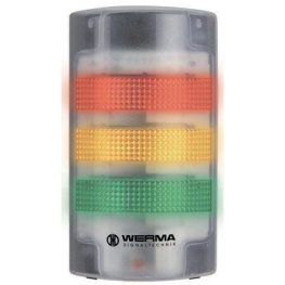 69110055, Stacking Beacon FlatSIGN, Red / Yellow / Green, WERMA Signaltechnik