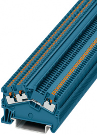 3214592, PTS 1,5/S-TWIN BU feed-through terminal block blue 0.14...1.5 mm2, Phoenix Contact