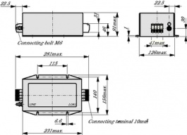 B84143-B25-R, Mains filter Phases 3-Phase 25 A 440 VAC, TDK-Epcos