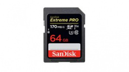 SDSDXXU-064G-GN4IN, Memory Card, 64GB, SDXC, 95MB/s, 90MB/s, Sandisk