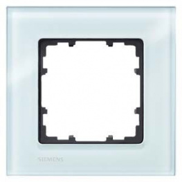5TG1201, DELTA MIRO РАМКА 1-местная стекло кристальная зелёная 90Х90 мм, Siemens