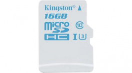 SDCAC/16GBSP, microSD Card, 16 GB, Kingston