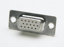 105-1-2, D-Sub socket High Density 15P, Chin Shong