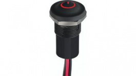 IXR3W12FRXN9, Illuminated Pushbutton Switch, 2 A, 28 VDC, APEM
