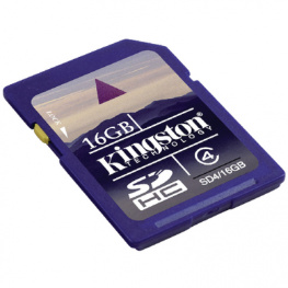 SD4/16GB, SDHC card 16 GB, Kingston