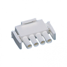350779-1, Straight Plug housing, 6.35 mm, 4 Pole, TE Connectivity