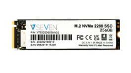 V7SSD256GBNV3E, SSD, M.2 2280, 256GB, NVMe / PCIe 3.0 x4, V7