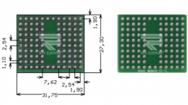 RE943-S1, Prototyping board FR4 epoxy fibre-glass + HAL, Roth Elektronik