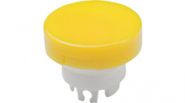 AT3002EB, Cap, round, yellow, 15 x 12.2 mm, NKK Switches (NIKKAI, Nihon)