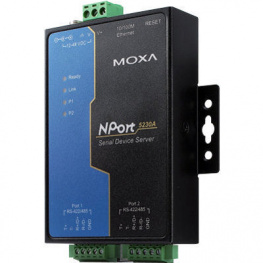 NPort 5230A-T, Serial Server 2x RS422/485, Moxa