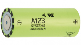 HT18650-1100LFP30C+LFZ, LiFePO4-Battery 3.2 V 1.1 Ah, A123 Systems