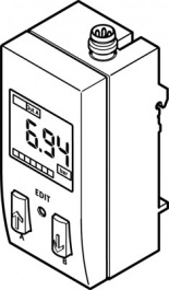 SDE1-V1-G2-W18-L-PI-M8 (537022), Датчик давления SDE1-V1-G2-W18-L-PI-M8, Festo