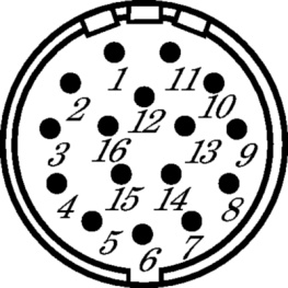 7101 6 16 04D, Cable box, 16-pin 16P, Hummel