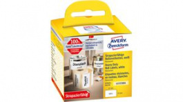 A1933084, Roll Labels, 32 x 57 mm, White, Zweckform