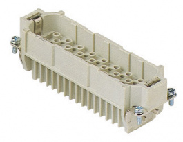 CDM 64, CD, 64 poles + earth, male insert, for male contacts 10A, EN 61984 (2001-11), ILME