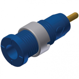 MSEB 2630 S1,9 AU BLAU / BLUE, Safety socket  diam.2mm Blue 10A 1kV Gold-Plated, SKS Kontakttechnik