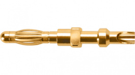 FK 9 L Au /-U1, Laboratory plug pin diam. 4 mm -, Schutzinger