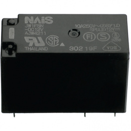 JW2SN-DC12V, PCB power relay 12 VDC 530 mW, Panasonic