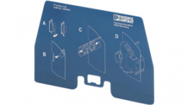 2905024, Separating plate 83.47 x 1 x 138.7 mm blue, Phoenix Contact