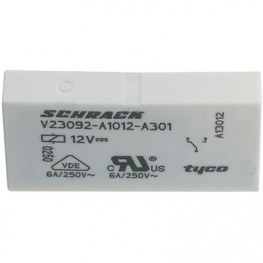 1393236-7, V23092-A1012-A301 PCB power relay 12 VDC 170 mW, Schrack / TE