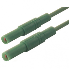 MLS GG 200/2.5 GRUN / GREEN, Safety test lead diam. 4 mm green 200 cm CAT III, SKS Kontakttechnik