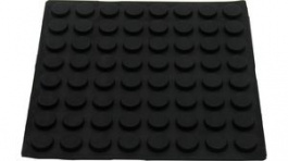 RND 455-00570, Rubber Feet  diam. 10.8 mm x 3.2 mm Black, RND Components