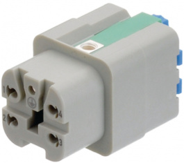 09200042733, Разъем: HAN; "мама"; Quick Lock; PIN:5; 4+PE; размер 3А; 10А; 400В, Harting