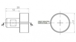EUrO-XPKPlUgMAgNEt-04, Plug Magnet Suitable for Variohm Euro-XPK, Variohm