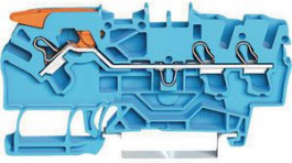 2102-1304, Feedthru Terminal, Cage Clamp, 3 Poles, 0.25 ... 4mm\x1a, Wago