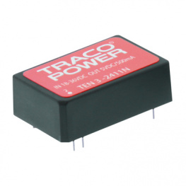 TEN 3-0512N, Преобразователь: DC/DC; 3Вт; Uвх:4,5?9В; 12ВDC; Iвых:250мА; DIP24, Traco Power