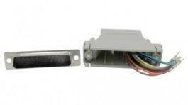 RND 205-00941, D-Sub Adapter, 9-Pin Plug to RJ45 Socket, Grey, RND Connect