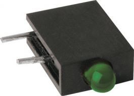 RTE3104G, PCB LED 3 mm round Green standard, Mentor