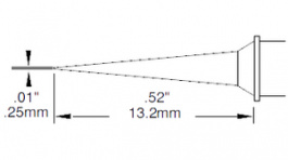 SSC-690A, Soldering tip Conical / Narrow / Long Reach 330 °C, Metcal