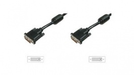 AK-320101-020-S, Video Cable, DVI-D 24 + 1-Pin Male - DVI-D 24 + 1-Pin Male 2m, DIGITUS