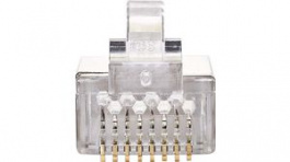 CCGP89307ME [10 шт], RJ45 Plug, CAT6, STP, Stranded Cable, Pack of 10 pieces, Nedis (HQ)
