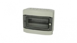 7350004, Enclosure 428x144x259mm Light Grey / Transparent Polycarbonate IP65, Fibox