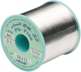 SR-37 LFM48S 0,8MM 500G, Solder wire Sn96.5/Ag3/Cu0.5 500 g 0.8 mm, Almit