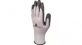 VV722GR09, Polyamide Knitted Gloves Size=9 White / Grey, Delta Plus