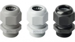 50.620PA/FL7035, Cable Gland, M20 x 1.5, Polyamide 6, Grey, JACOB