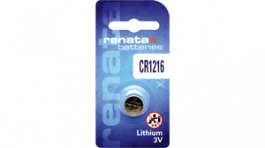 CR1216 MFR.SC, Button cell battery,&nbsp;&nbsp;Lithium Manganese Dioxide, 3 V, 30 mAh, Renata