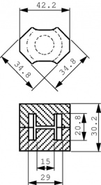 B65887-E250-A41 [2 шт], RM14 core set N41 PU=2 ST, TDK-Epcos