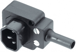 4300.0401, Разъем: питания AC; вилка; "папа"; 10А; 250ВAC; IEC 60320; -25?70°C, Schurter