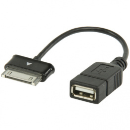 VLMP39205B0.20, USB 2.0 adapter - Samsung, 30-pin, OTG USB 2.0 f - Samsung 30-pin M f - m, Valueline