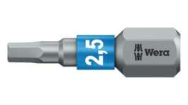 05056682001, Насадка; шестигранная; HEX 2,5мм; Длина: 25мм; BiTorsion, Wera Tools