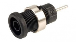 RND 350-00131, Banana Socket  diam.4mm Black 36A Pin Connector, RND Lab