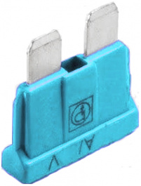 164.6185.5152, Fuse ATO 15 A 32 VDC light blue, Littelfuse