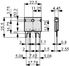 PBV-R001-F1-1.0, Power resistor 0.001 Ohm 10 W +- 1 %, ISABELLENHUTTE