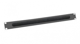 26.99.0315, Cable Management Panel with Brush Seal for 19" Cabinets, Metal, Black, Value