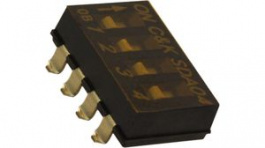 SDA04H0SBR, Переключатель: DIP-SWITCH; Кол-во секций:4; OFF-ON; 0,025A/24ВDC, C & K